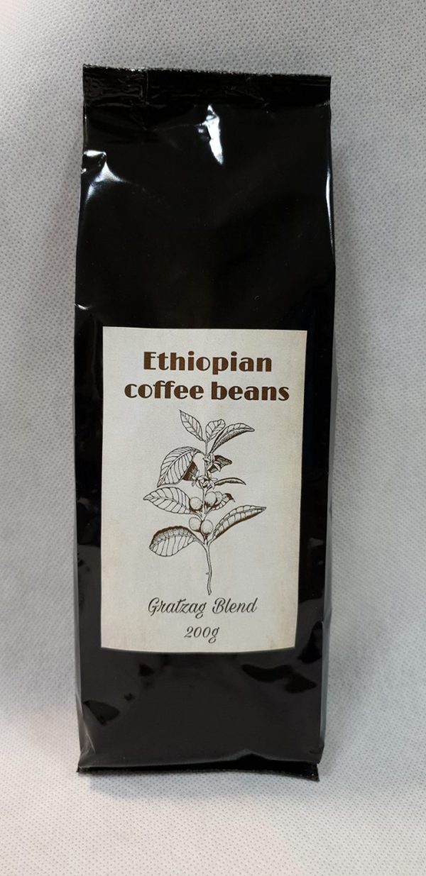 Etiópiai szemes kávé – Gratzag blend (200 gr)