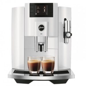 JURA E8 /Piano White, Moonlight Silver, Dark Inox/